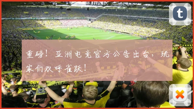 重磅！亚洲电竞官方公告出台，玩家们欢呼雀跃！